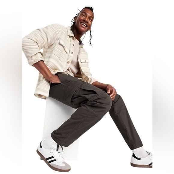 Old Navy Loose Taper Cargo Ripstop Pants Lost In The Woods 48X34 Built In Flex - Picture 1 of 7